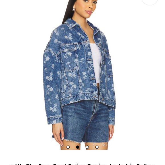 We The Free Opal Swing Denim Trucker Jacket - Picture 2 of 14